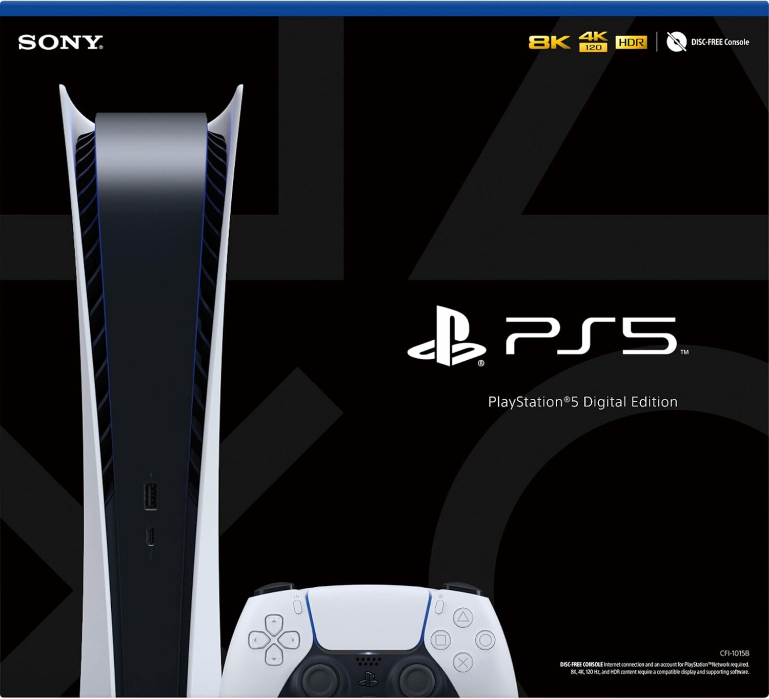 Sony PlayStation 5 PS5 Disc Version Gaming Console, 4K Blu-ray Player, 16GB GDDR6 Memory, Ultra-High Speed 825GB SSD, WiFi 6, Bluetooth 5.1, 120Hz 8K Output - Blondon Store